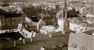 Dzielnica Cesarska z lotu ptaka 1911 Foto: Joseph Latzel Ze zb. Brigitte i Everhardta Franßen CK Zamek - Cyryl