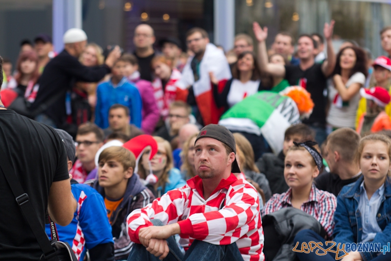 Mecz Chorwacja - Włochy - Oficjalna Strefa UEFA Euro na placu Wolności Foto: lepszyPOZNAN.pl / Piotr Rychter