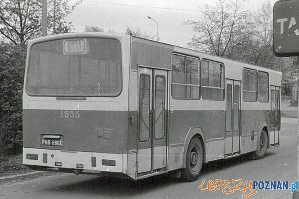 Linia autobusowa nr 111 na Garbarach 1985 r. 