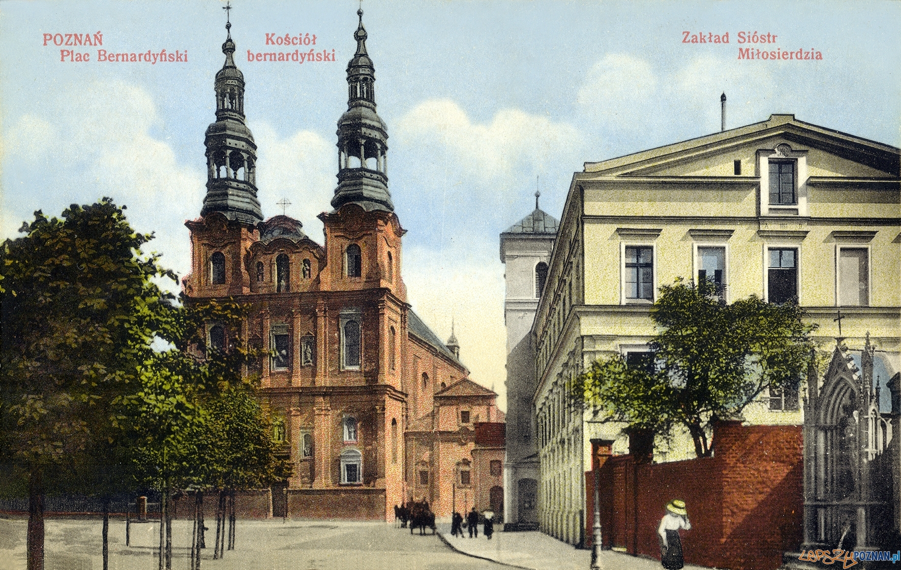 Plac Bernardyński - ulica Długa, poczatek XX wieku Foto: fotopolska